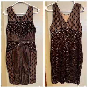 Black detailed dress from Anthropologie